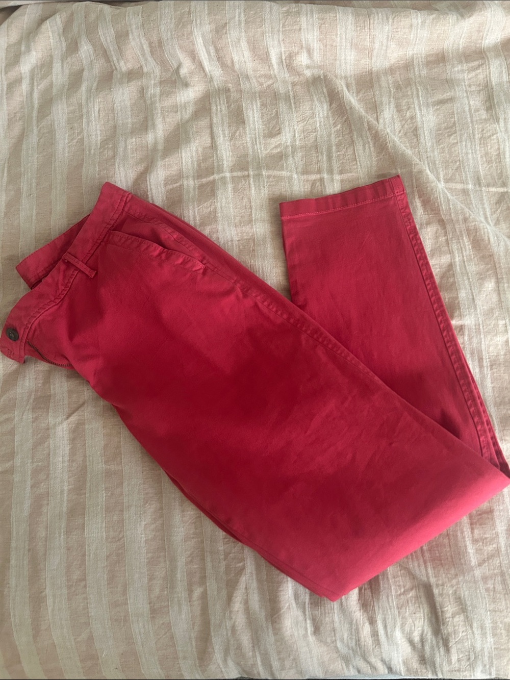NWOT Talbots Straight-Leg Jeans in Bright Red